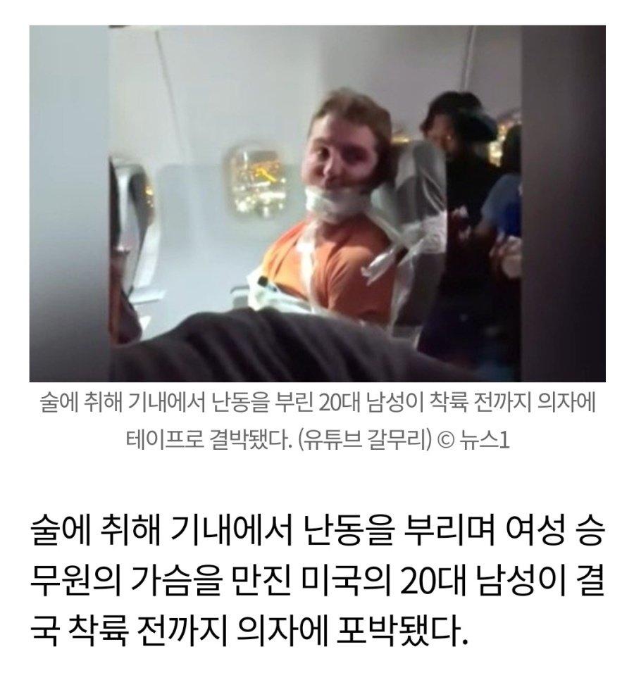 승무원 가슴 만진 남자의 최후.jpg