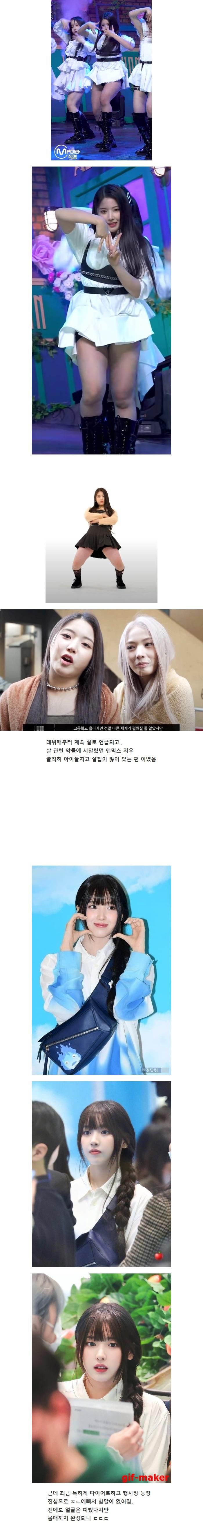 걸그룹 인데 너무 뚱뚱하다고 욕 먹는 신인여돌.jpg