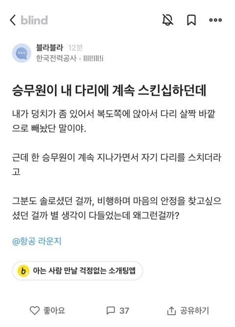 승무원이 자꾸 스킨십 해요.jpeg